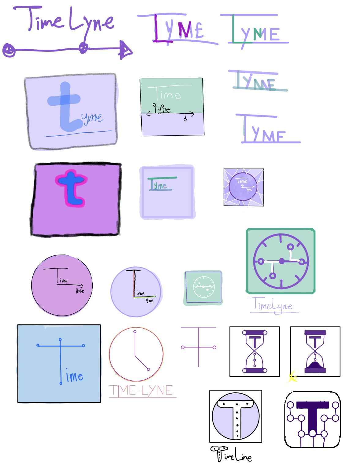 TimeLine ideation sketch 3